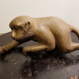 VINTAGE Signed JAPANESE BIZEN CERAMIC MONKEY FIGURE CIRCA 1930'S